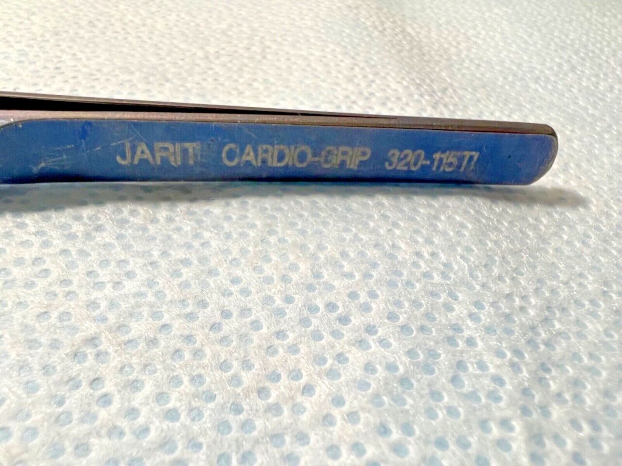 JARIT 320-115TI Cardio-Grip Titanium DeBakey Vascular Tissue Forceps 1.5mm Tips — photo 3