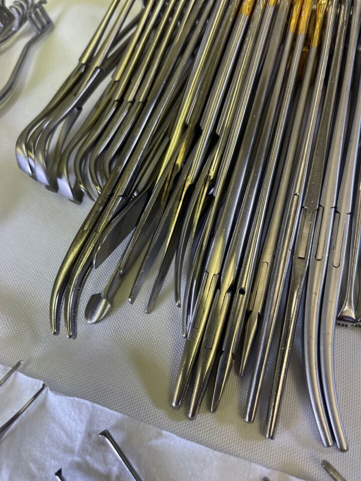 VARIOUS  66 Piece Konig Weck Jarit Patella Instrument Set w Sterilization Case — photo 10
