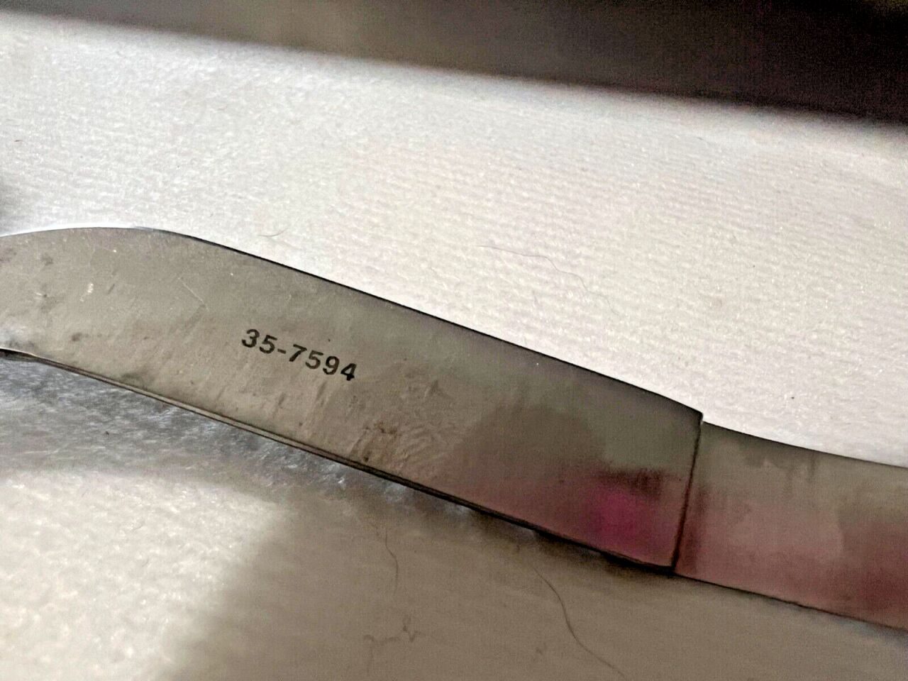 PILLING 35-7594 Yasargal Bayonet Vascular Scissors 45deg Angle 15mm Blades 7.5" L — photo 3