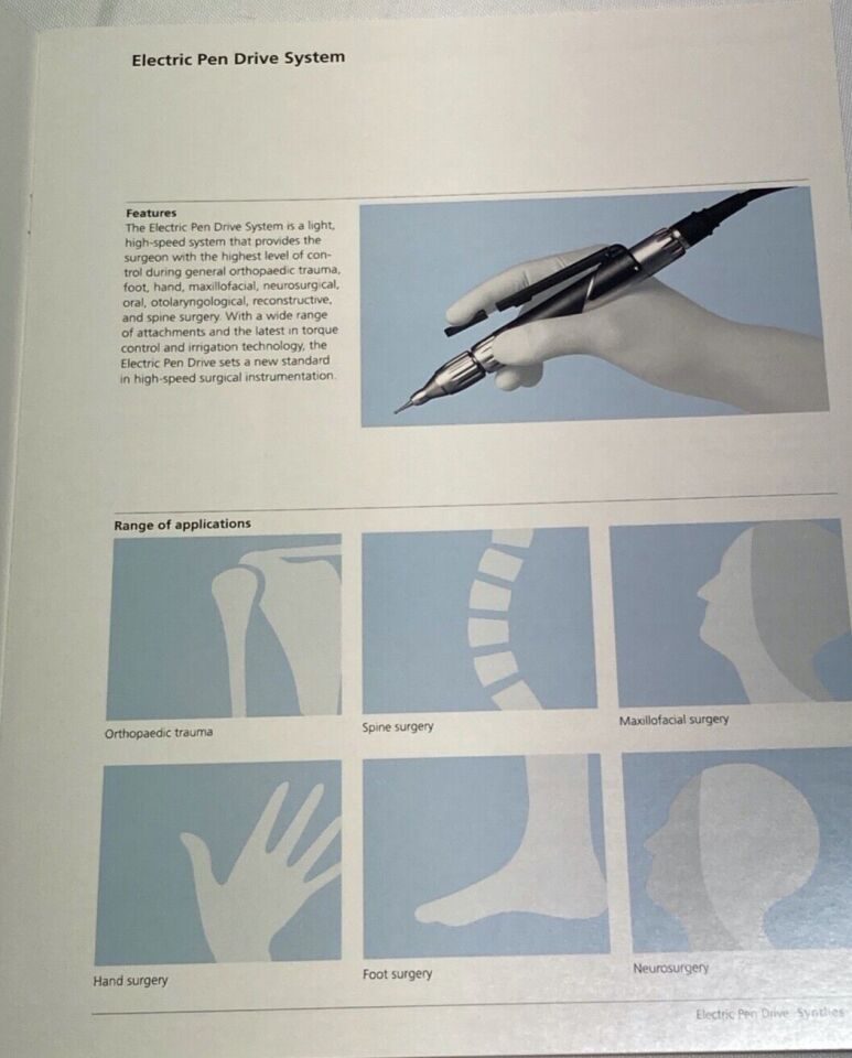 SYNTHES Electric Pen Drive Arthroscopy Shaver System — photo 2