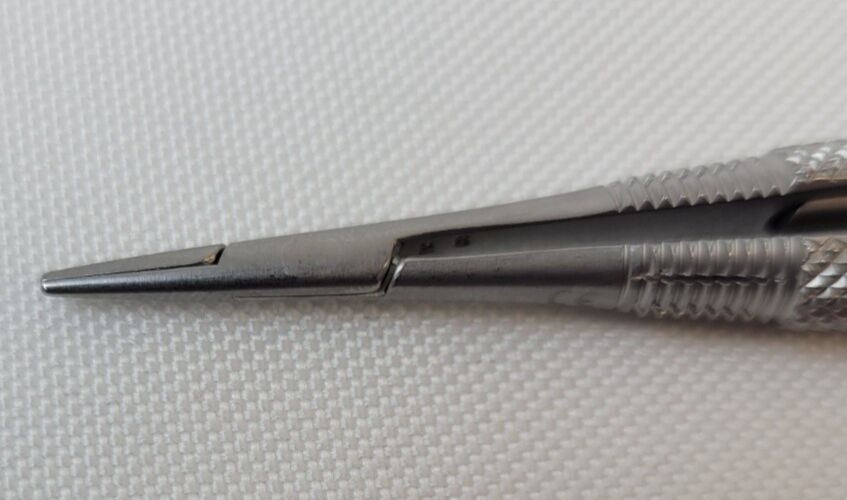 SCANLAN 6006-50 Castroviejo Micro Needle Holder Straight Diamond Dust Jaw 5 3/4" — photo 7