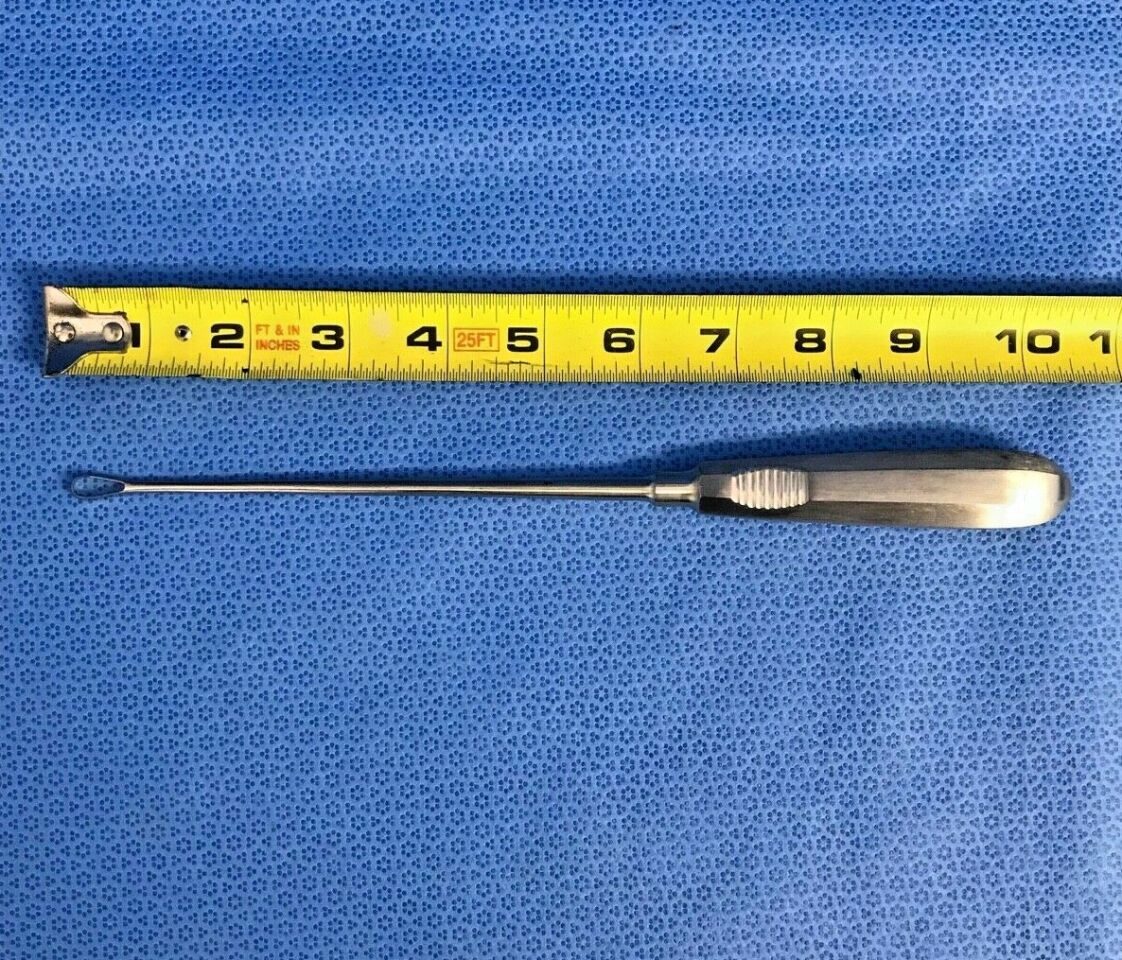 SURGICAL DIRECT SD15520-01 Size 1 Sharp 10" Oval Cone Curette Spine Neuro — photo 8