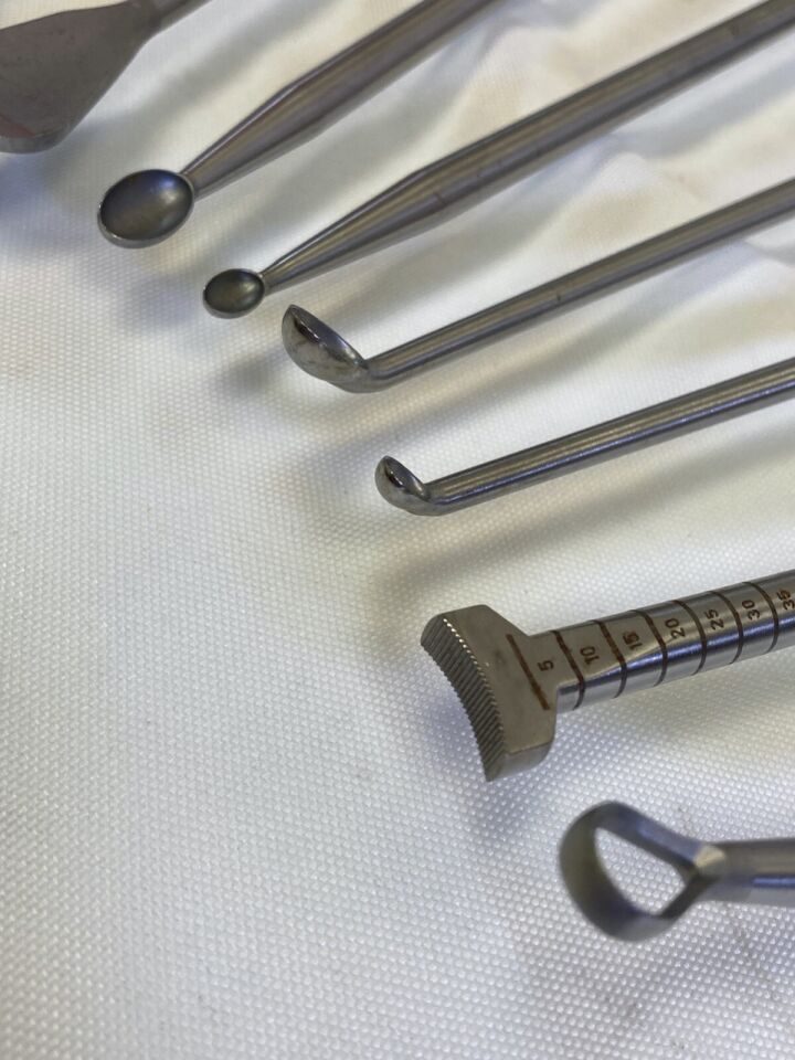 STRYKER Various Reliance Anterior Lumbar Instruments 20" Cobbs Curettes — photo 9