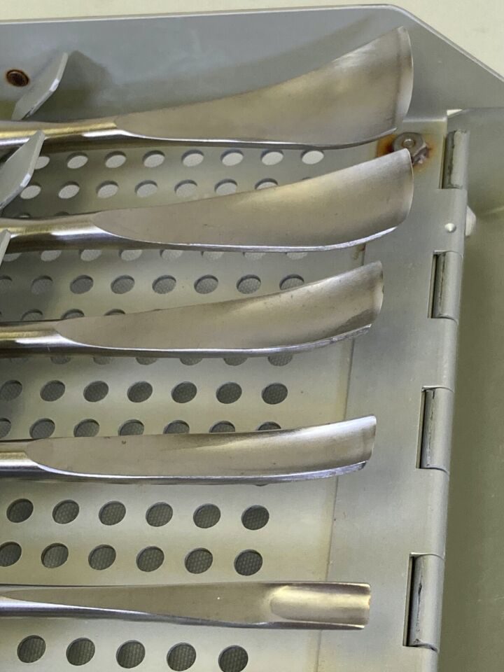 ZIMMER 1128-01 Set of 8 Ultra Cut Cobb Gouges Set w/ Sterilization Case — photo 8