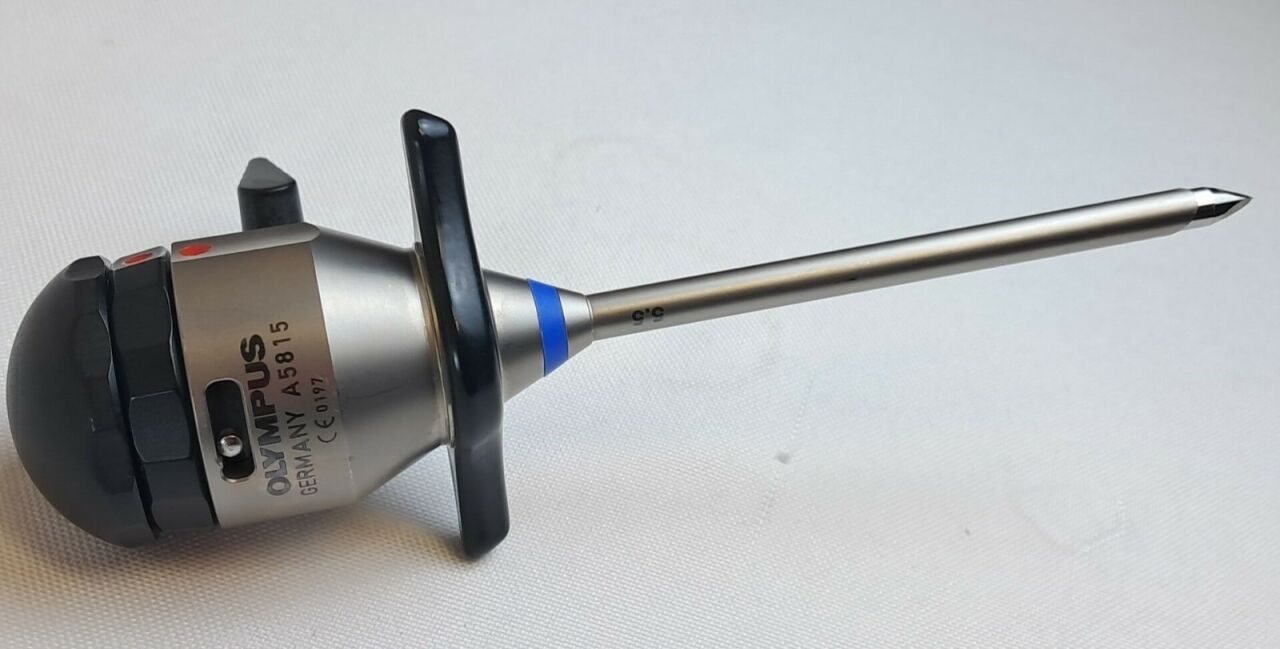 OLYMPUS A5821 A5815 5.5mm Triangular Tip Trocar w/ Cannula