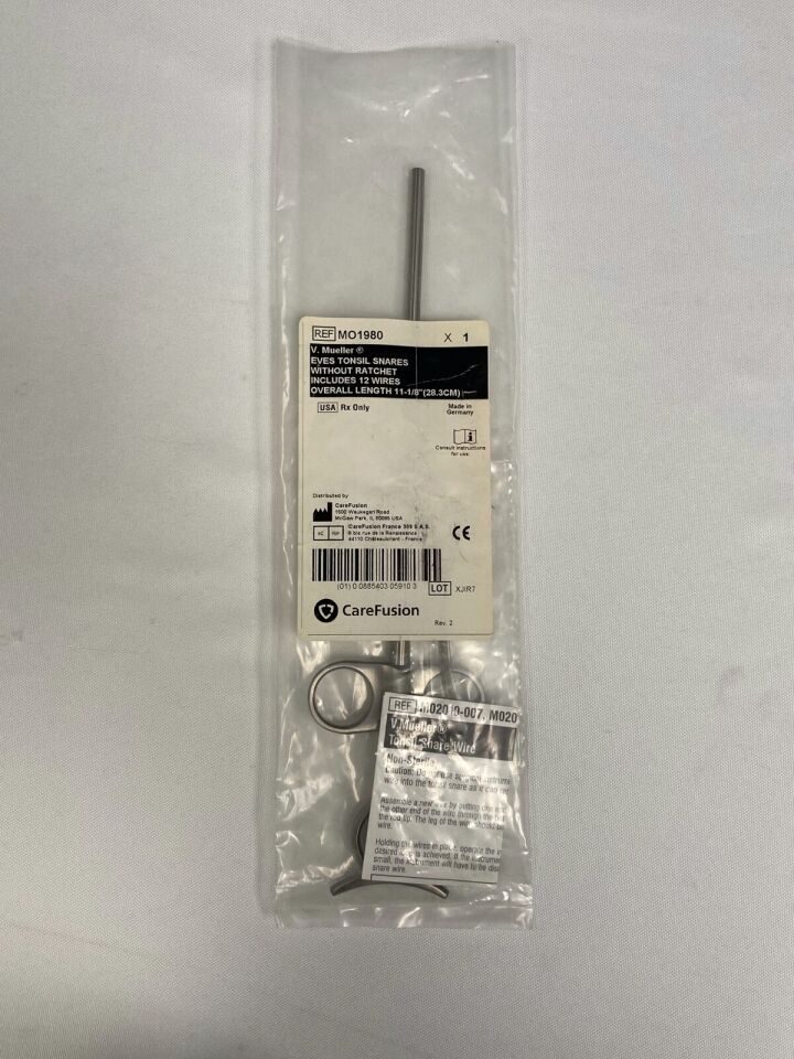 V. MUELLER MO1980 Eves Tonsil Snare w/o Ratchet with 12 Wires 11" — photo 9