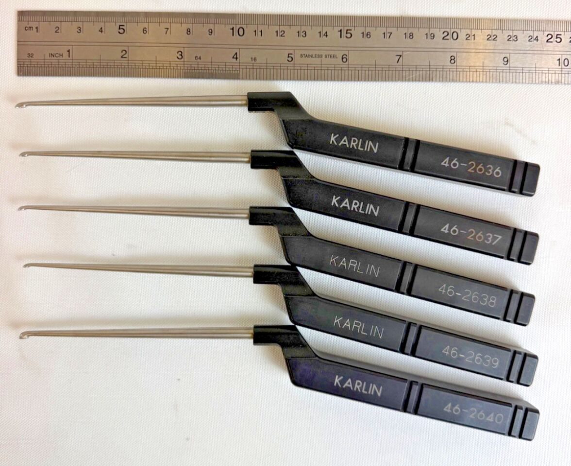 CODMAN Karlin 10 Piece   9.5" Long Microdiscectomy Curette Set w/ Case Orthopedics — photo 7
