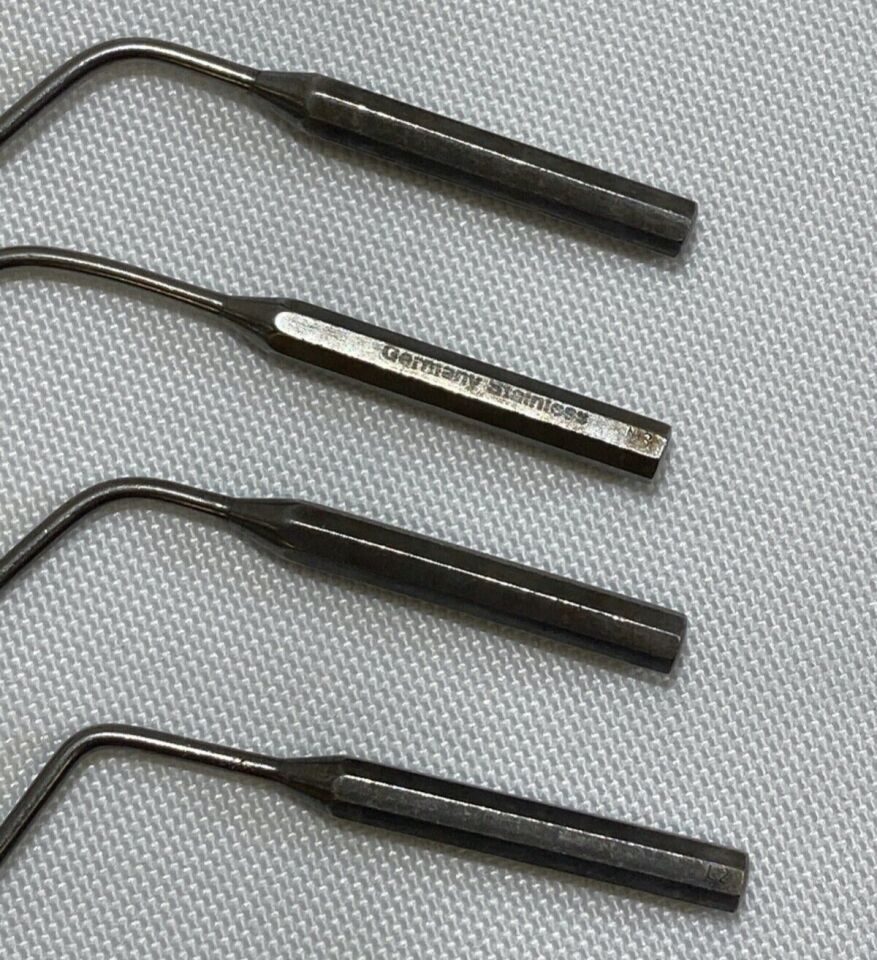 AZTEC SURGICAL  Set of 4 8" Malleable Bayonet Ball Probe Set ENT Neuro Orthopedic — photo 8