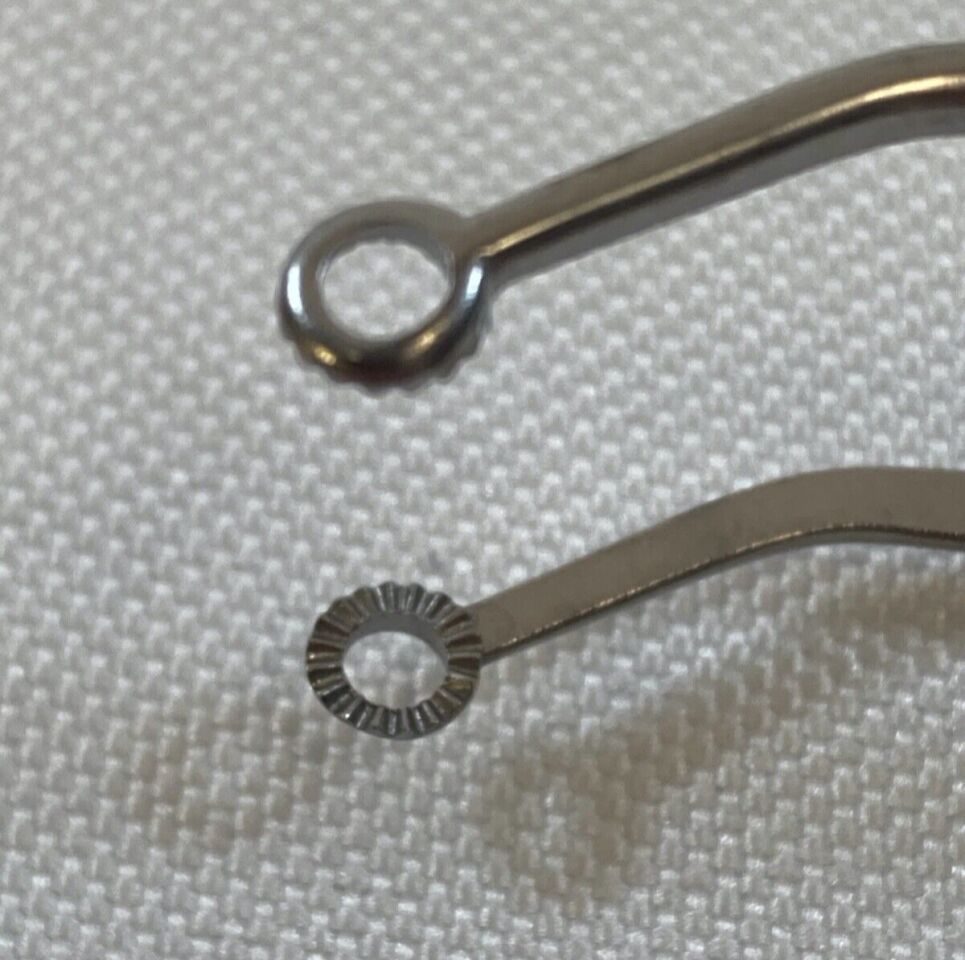 AESCULAP BD765 Hunt Tumor Forceps Angled 5mm Serrated Ring Jaws 200mm Length — photo 3