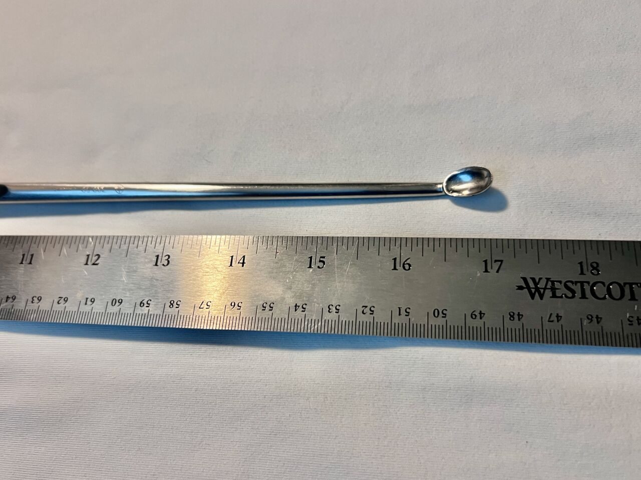 SYNTHES 389.59 Angled Oval-Head Bone Curette 9.5mm — photo 2