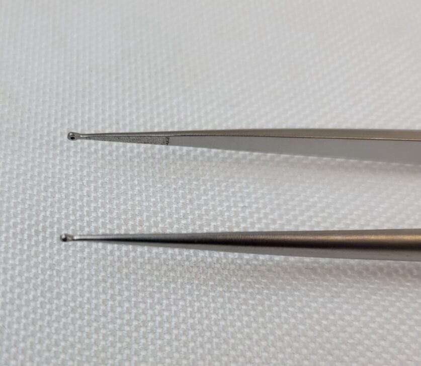 PILLING 358007 Micro Denis Ring Forceps 1mm Smooth Ring Tip 8-1/4" — photo 2
