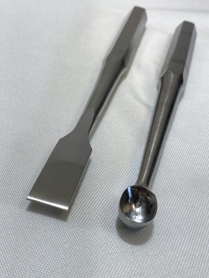 RICHARDS 11-1412 11-0314 14mm Curette & 5/8" Osteotome Chisel — photo 6