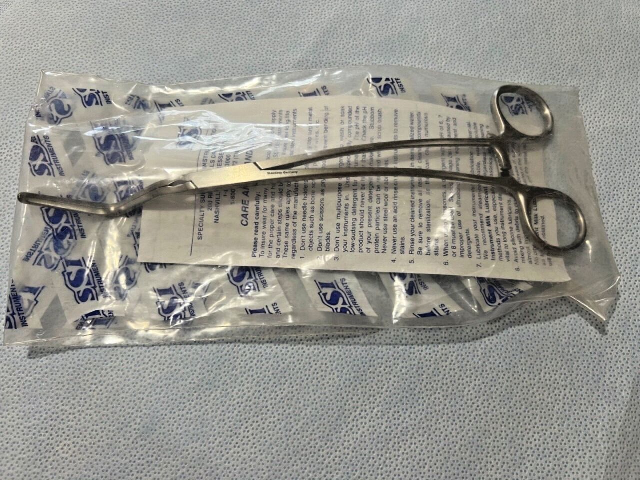 SYMMETRY 55-6601 Lees Bronchus Clamp Curved 10" Length — photo 1
