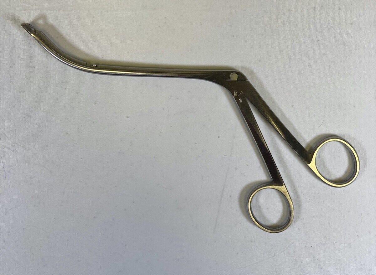 KARL STORZ N6177 Size 1 Curved Up 7mm Triangular Basket 120mm WL Ronis Adenoid Punch Forcep — photo 1
