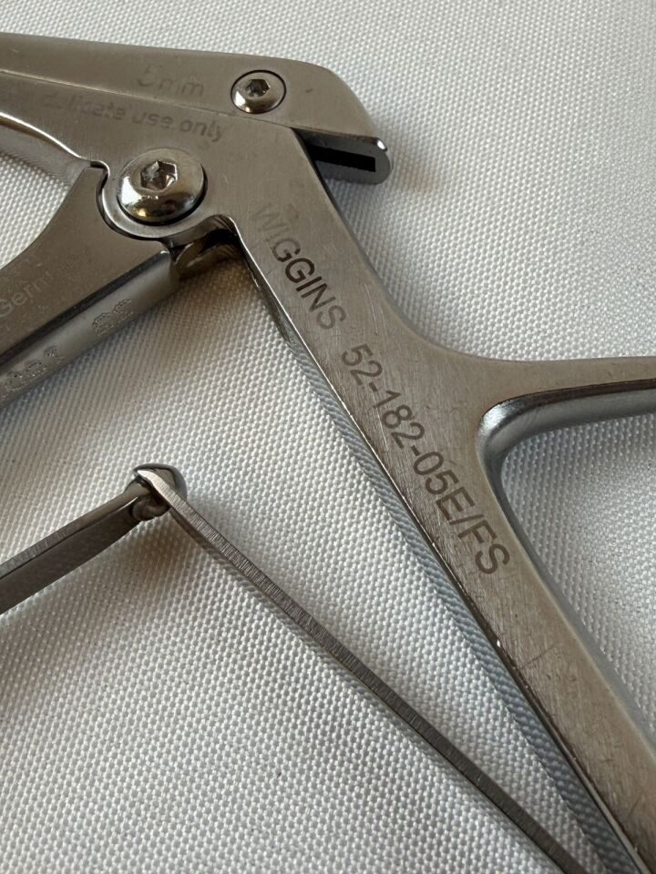 WIGGINS 52-182-05E/FS 5mm x 40deg Up x 8" Ferris Smith Handle Kerrison Rongeur — photo 2