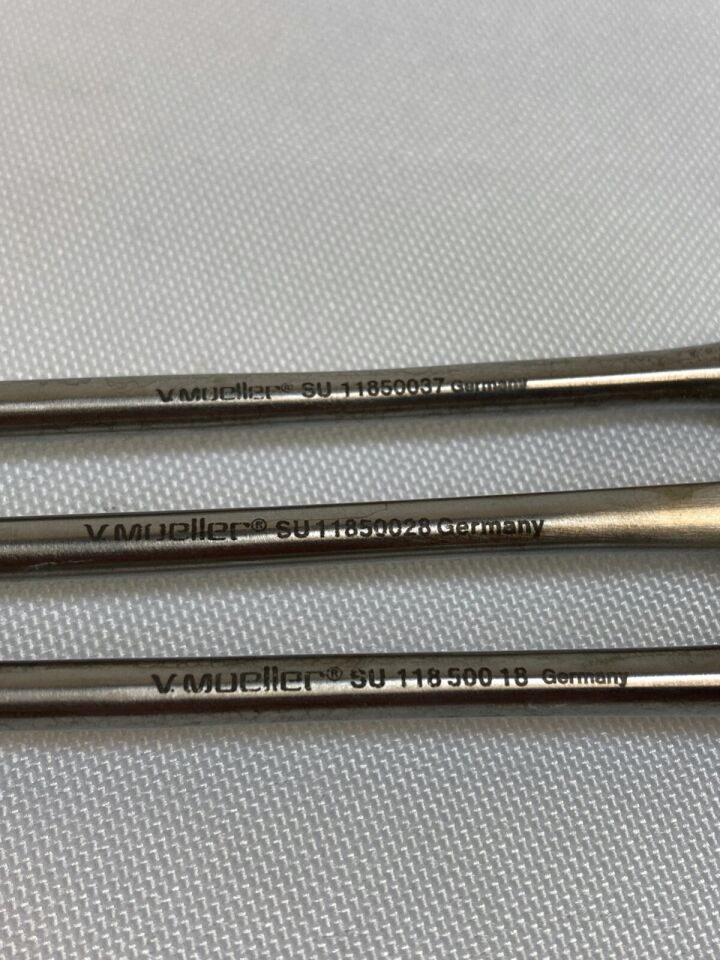 V. MUELLER  Set of 3 External Vein Strippers Orthopedic Cardiovascular — photo 3