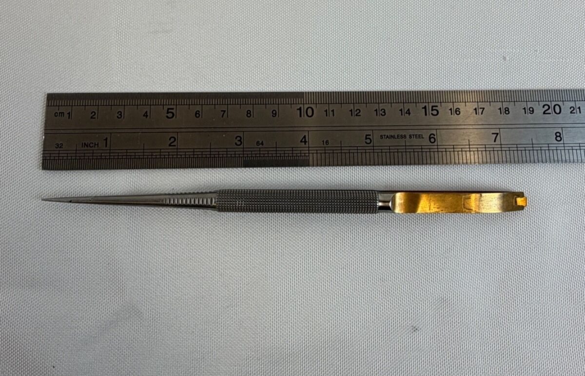 ADLER 54-7608 T/C w/ Catch 7" Neuro Vascular Micro Rhoton Needle Holder — photo 7