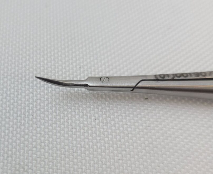 MILLENNIUM SURGICAL 18-SDC15RV Vannas Dissecting Scissors, Curved, Round Handle — photo 4