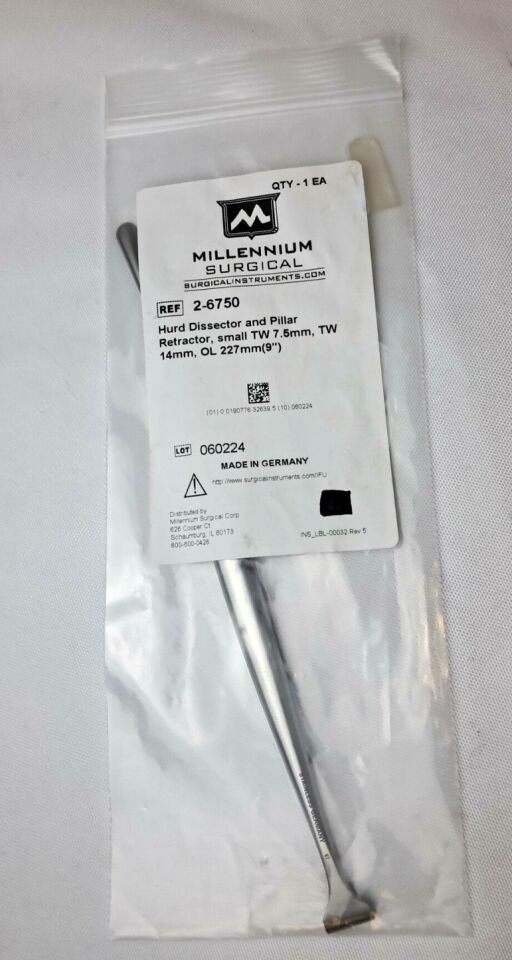 INTEGRA 2-6750 Dissector/ Pillar Retractor 7.5mm Hurd Dissector/Pillar Retractor — photo 2