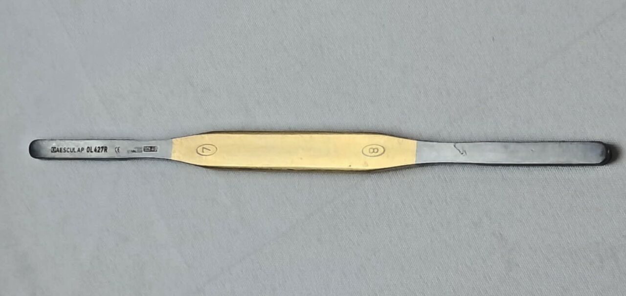 AESCULAP OL427R Durogrip TC Fomon Size 7-8 Double Ended Nasal Rasp — photo 5