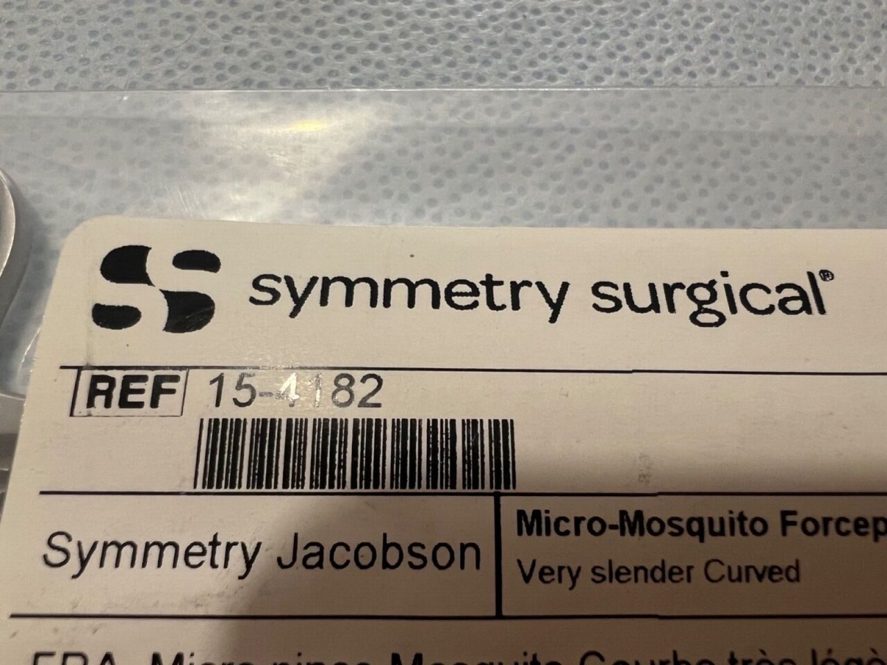 SYMMETRY 15-4182 Slender Curve 5" Length Jacobson Micro-Mosquito Forceps — photo 3