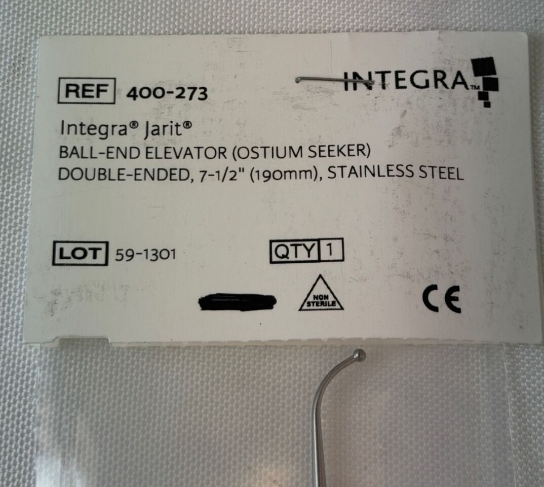 JARIT 400-273 Ostium Seeker Double Ended Ball Tip Elevator 7.5" ENT — photo 2