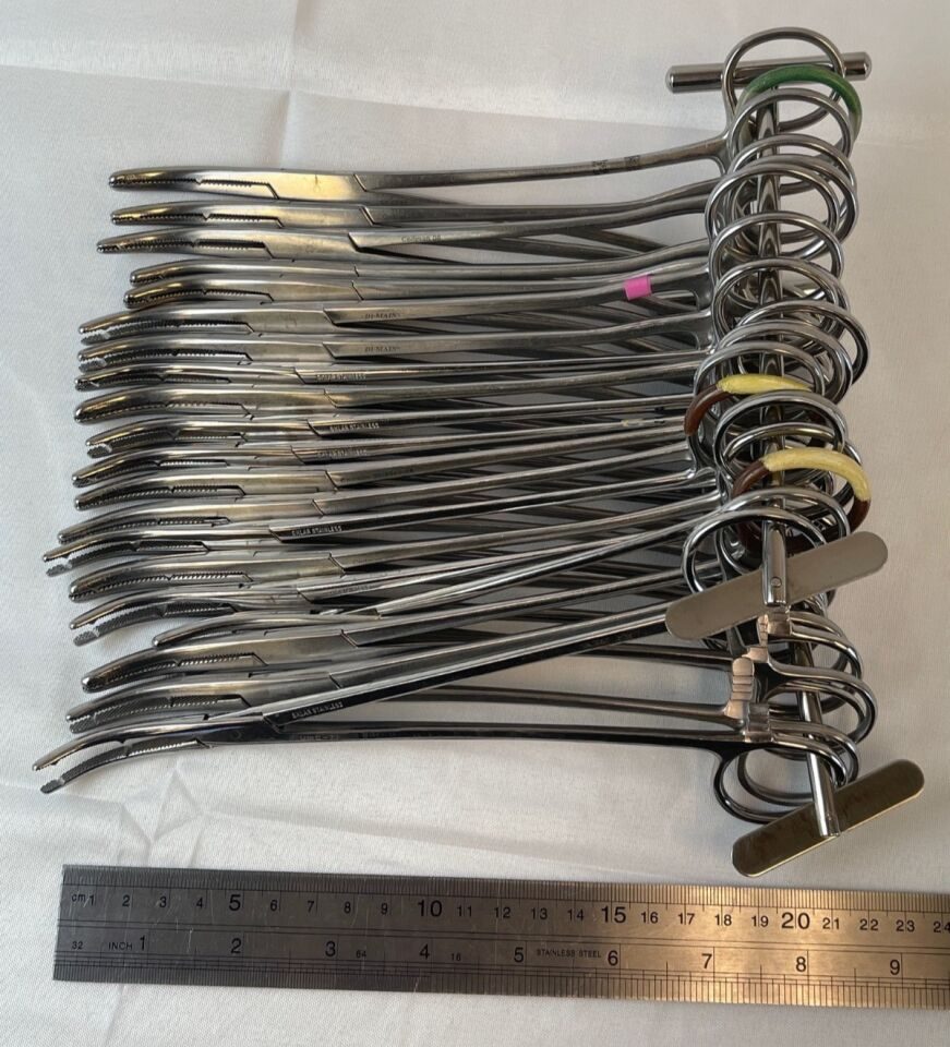 VARIOUS   Sklar Codman V Mueller Heaney Hysterectomy Clamps 2 Teeth Heavy Pattern — photo 8