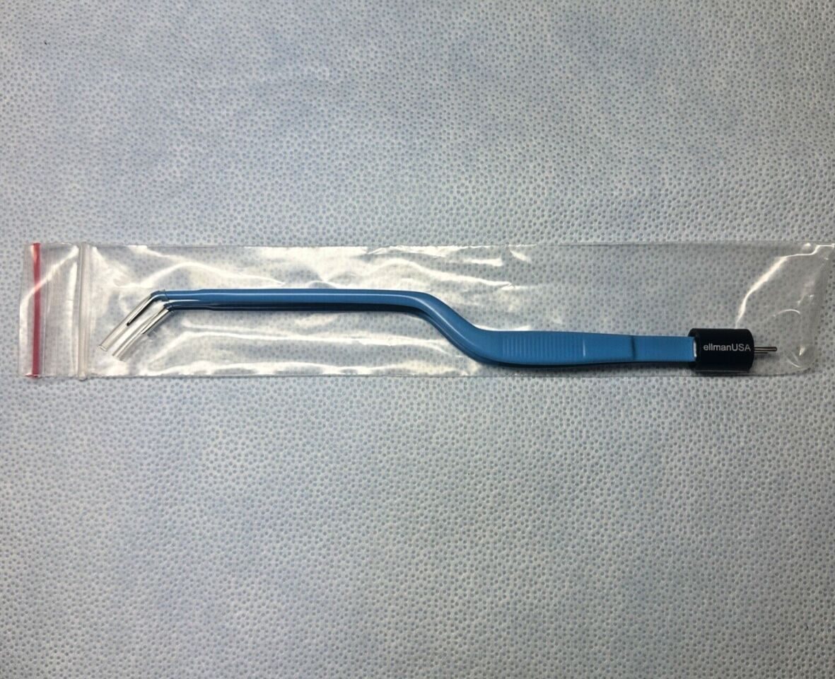 ELLMAN J7D 110-320-10 DN Gerald Bayonet Bipolar Forceps Down Angled 1.0mm x 7.25"