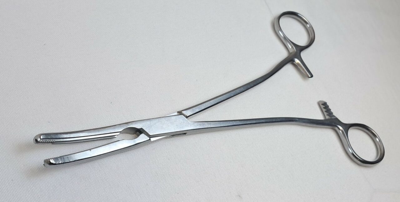 JARIT 505-281 8-1/2" Locking Serrated Z-Hysterectomy/Parametrium Forceps — photo 2