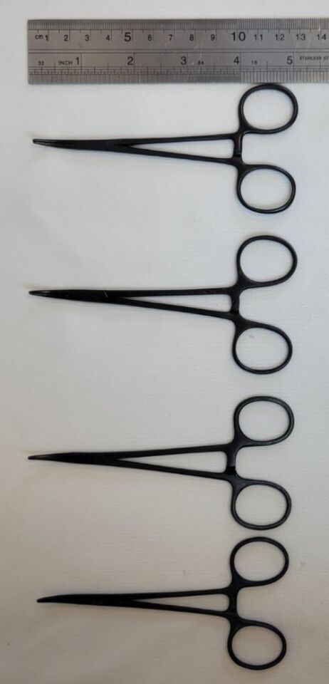 CODMAN 33-4001 Lot of 4 Halsted Mosquito Hemostatic Forceps Curved 5" — photo 8