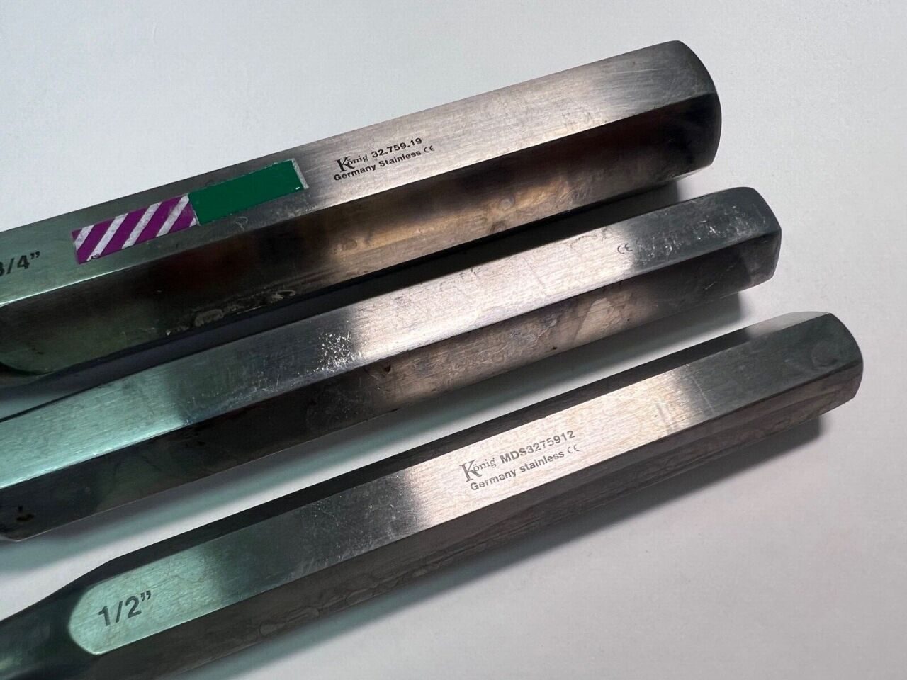 MEDLINE MDS3275912 32.759.19 Lot Of 3 Konig Orthopedic Periosteal Elevators — photo 2