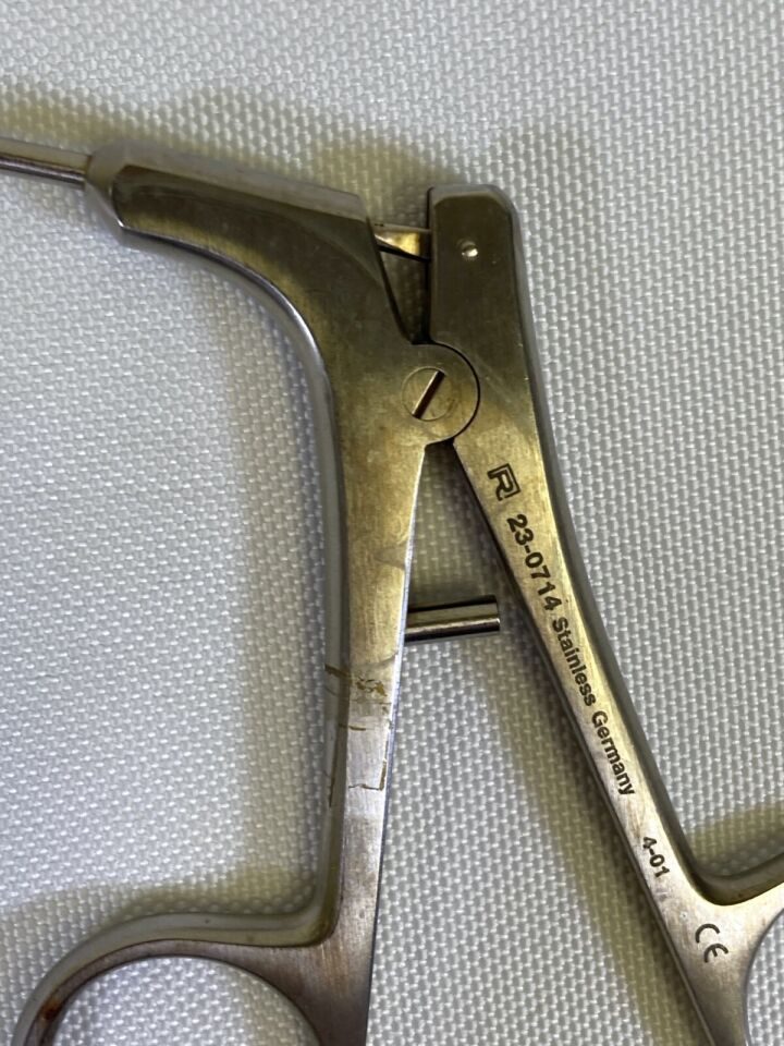 RICHARDS 23-0714 Sinus Punch Forceps Delicate Tissue 70deg Upturned ENT — photo 3