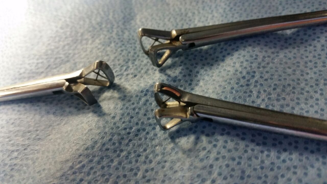 PILLING 461660 / 461661 Meltzer Adenoid Punches 2X 5mm & 1X 7mm - lot of 3 — photo 3