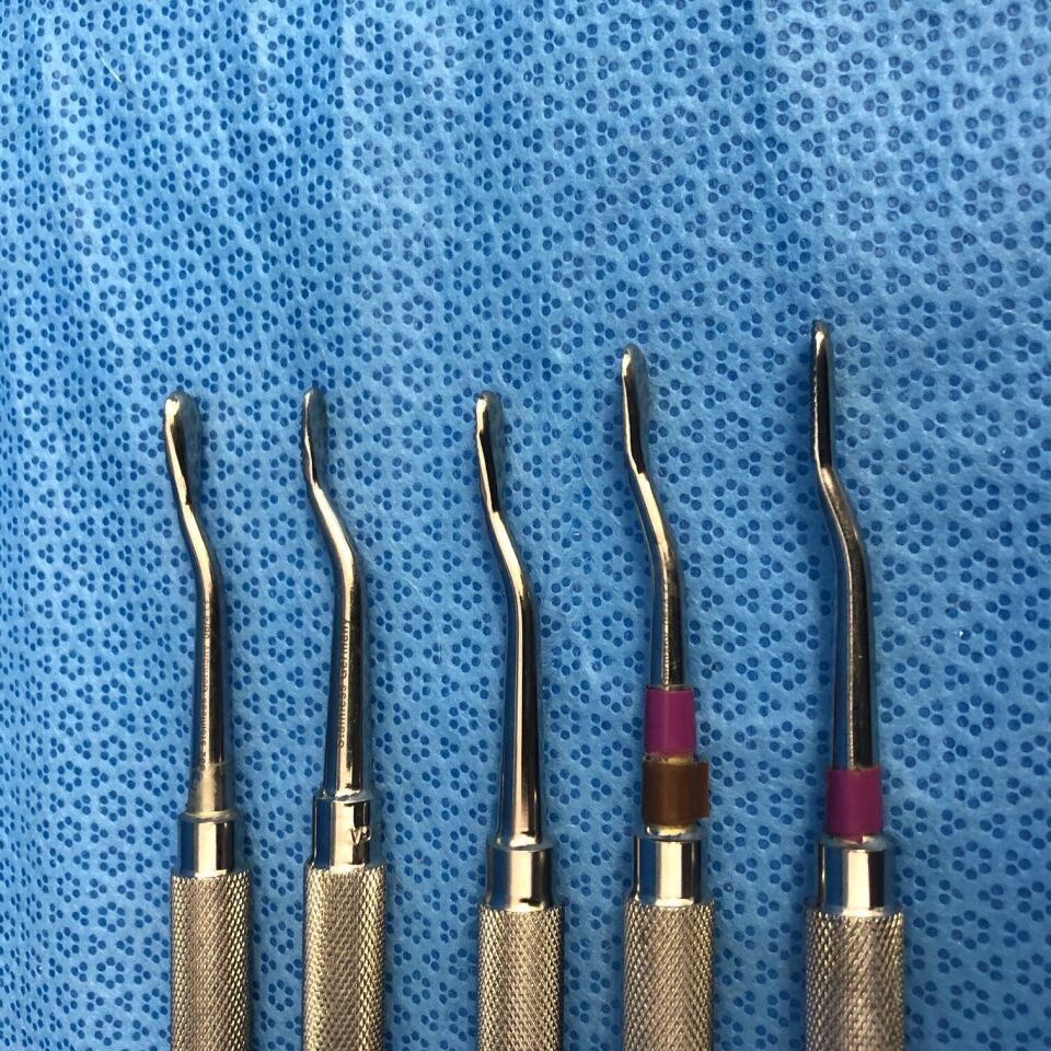 KMEDIC 69-545 Set of 5 Cross Serrations Double Sided Bone Files — photo 5