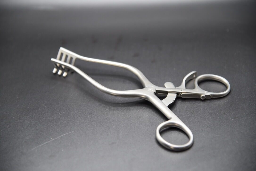 JARIT 204-156 Weitlaner Retractor, 6-1/2" Length, 3x4 Prongs