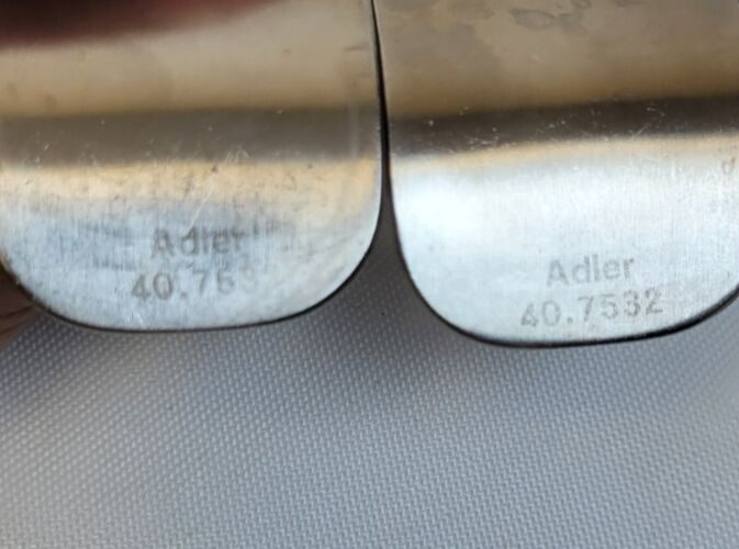 ADLER 40.7532 Kolbel-Style Retractor Blades 36x53mm Set of 2 — photo 4