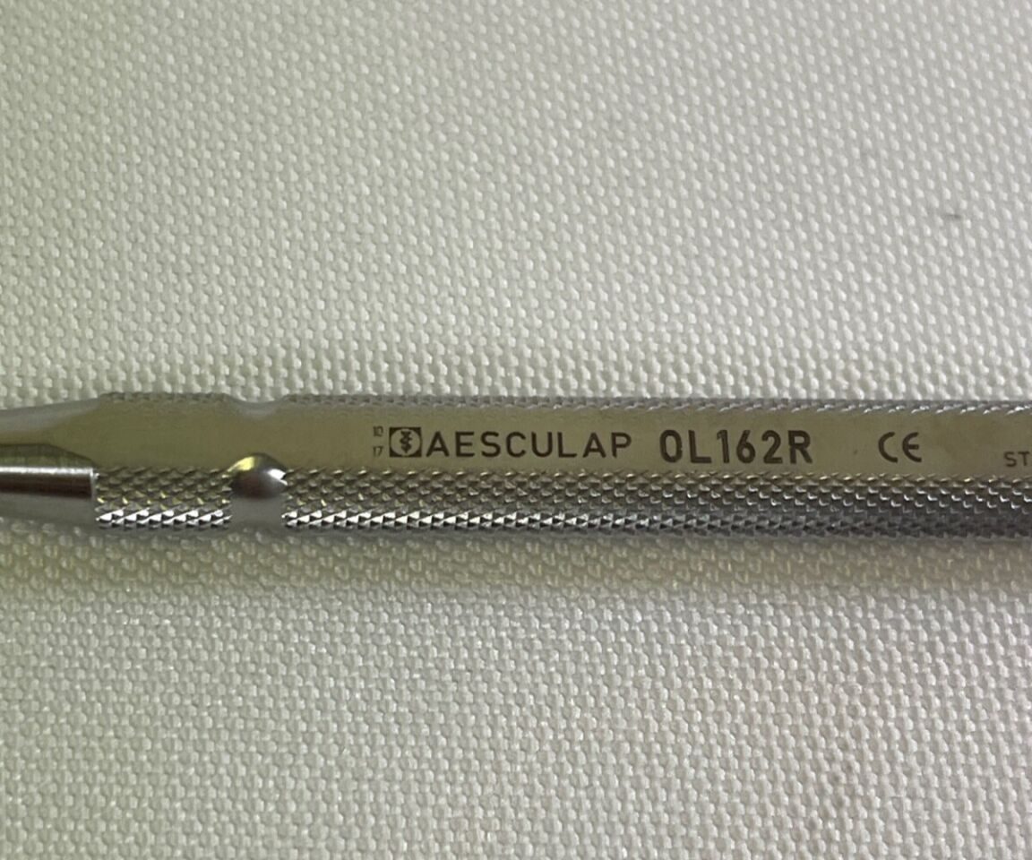 AESCULAP OL162R Freer Raspatory Curved 190mm 4mm Jaw Width Sharp Blunt — photo 2