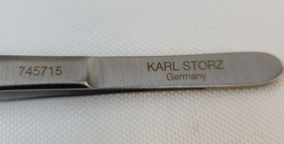 KARL STORZ 745715 Dressing Forceps Angled Serrated Tips 15 cm — photo 5
