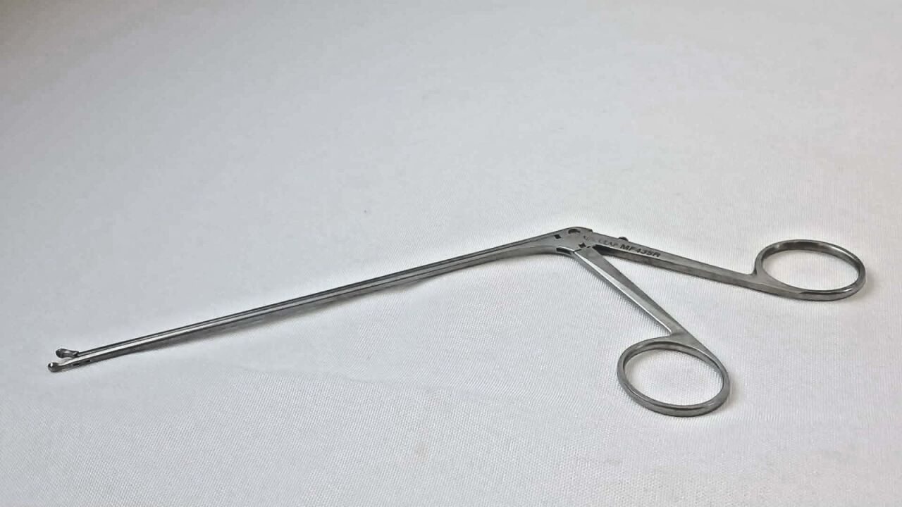 AESCULAP MF435R Rhoton Tumor Cup Forceps 2mm Straight — photo 2