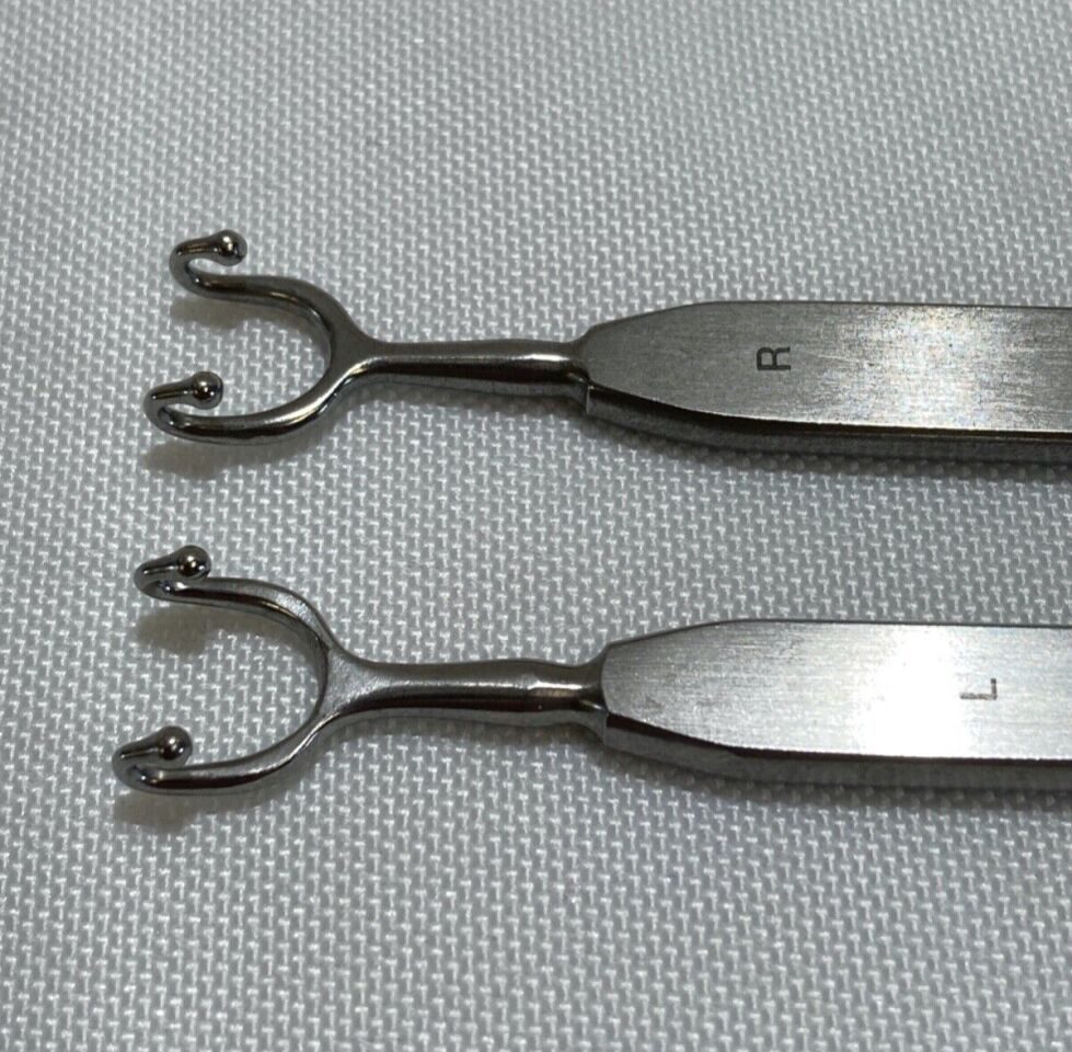 MEDTRONIC 3714451 & 3714452 R/L 172mm ENT Goldman Knife Guide & Retractor — photo 3
