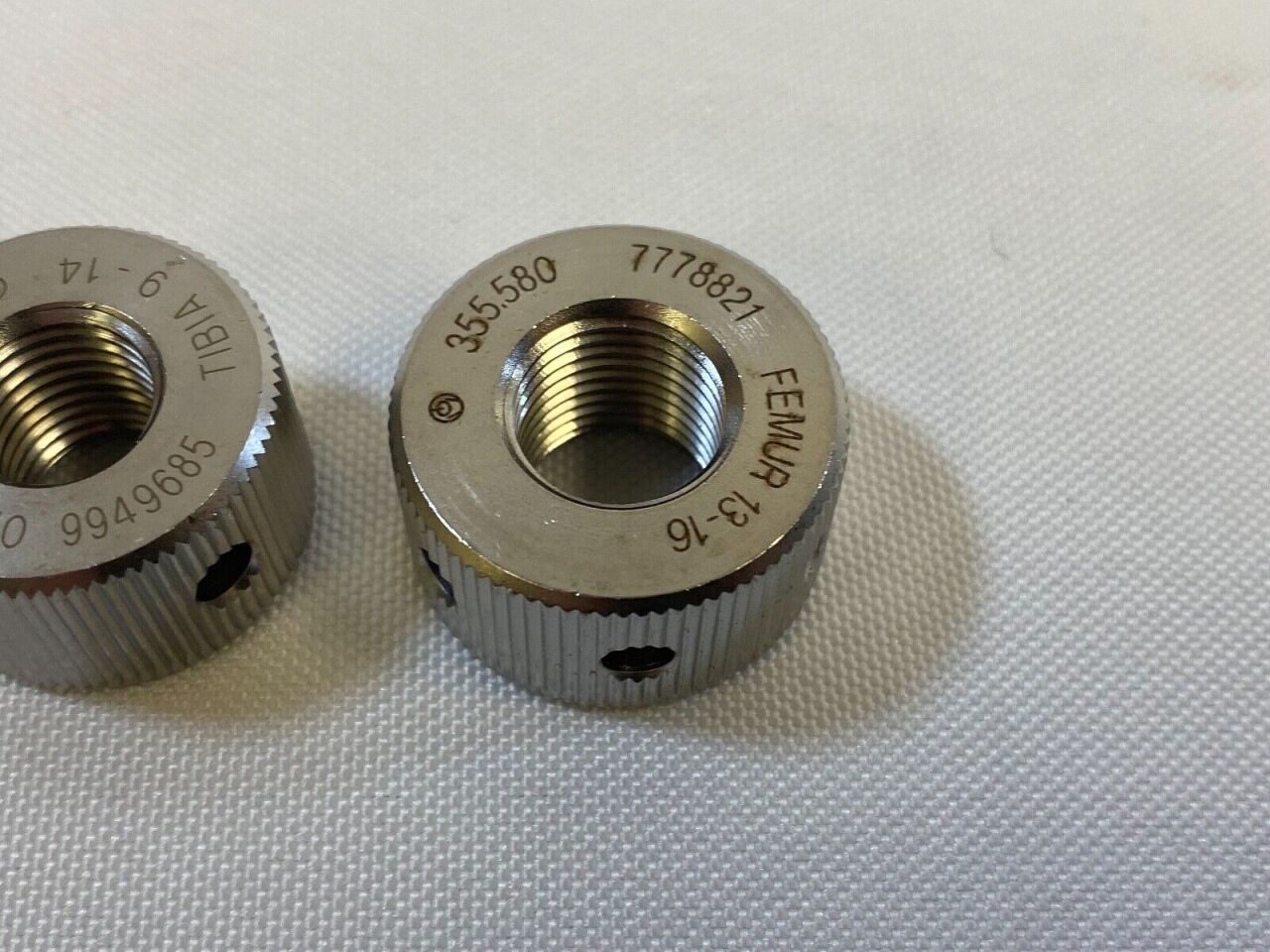 SYNTHES  Set of 3 Threaded Femur Nut for Size 9-16 Femur & Tibia Conical Bolts — photo 4