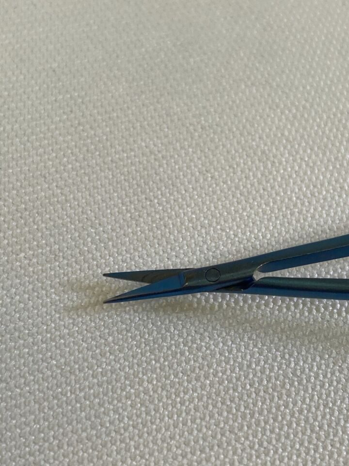 BOSS INSTRUMENTS 71-5340T Malis Titanium Bayonet Scissor Fine Tip 3.75" WL Neuro — photo 3