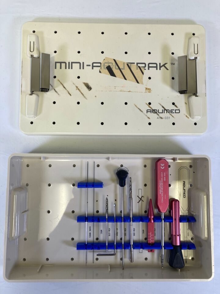 ACUMED ATM-031 Mini Acutrak Instrument Set w/ Sterilization Case