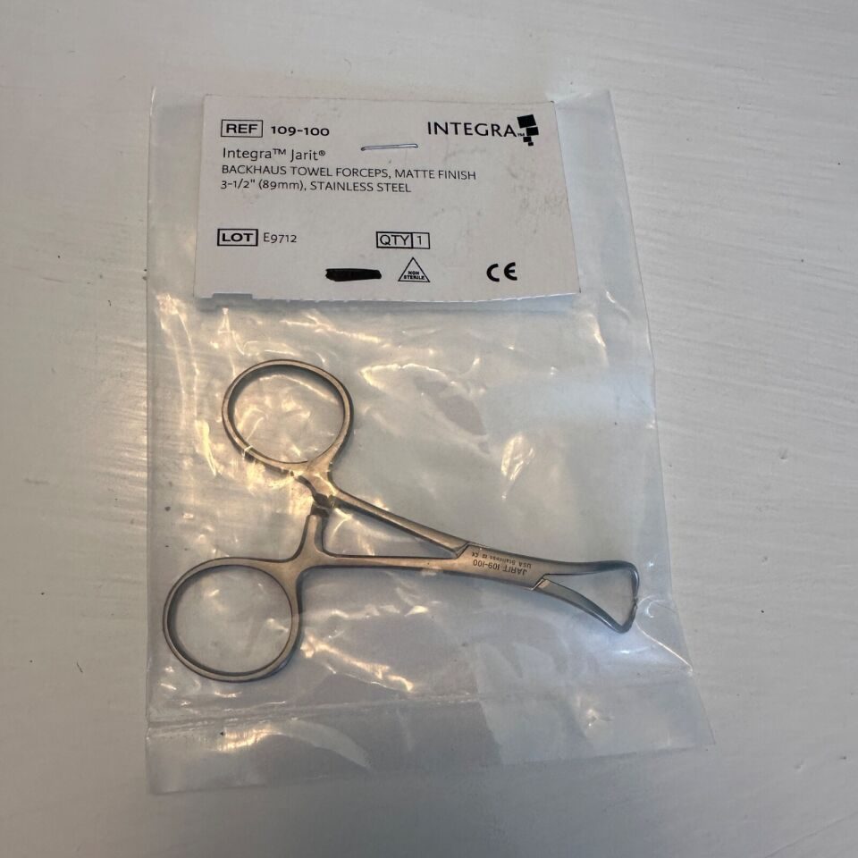 JARIT 109-100 Backhaus Towel Clamp Forceps 3.5"