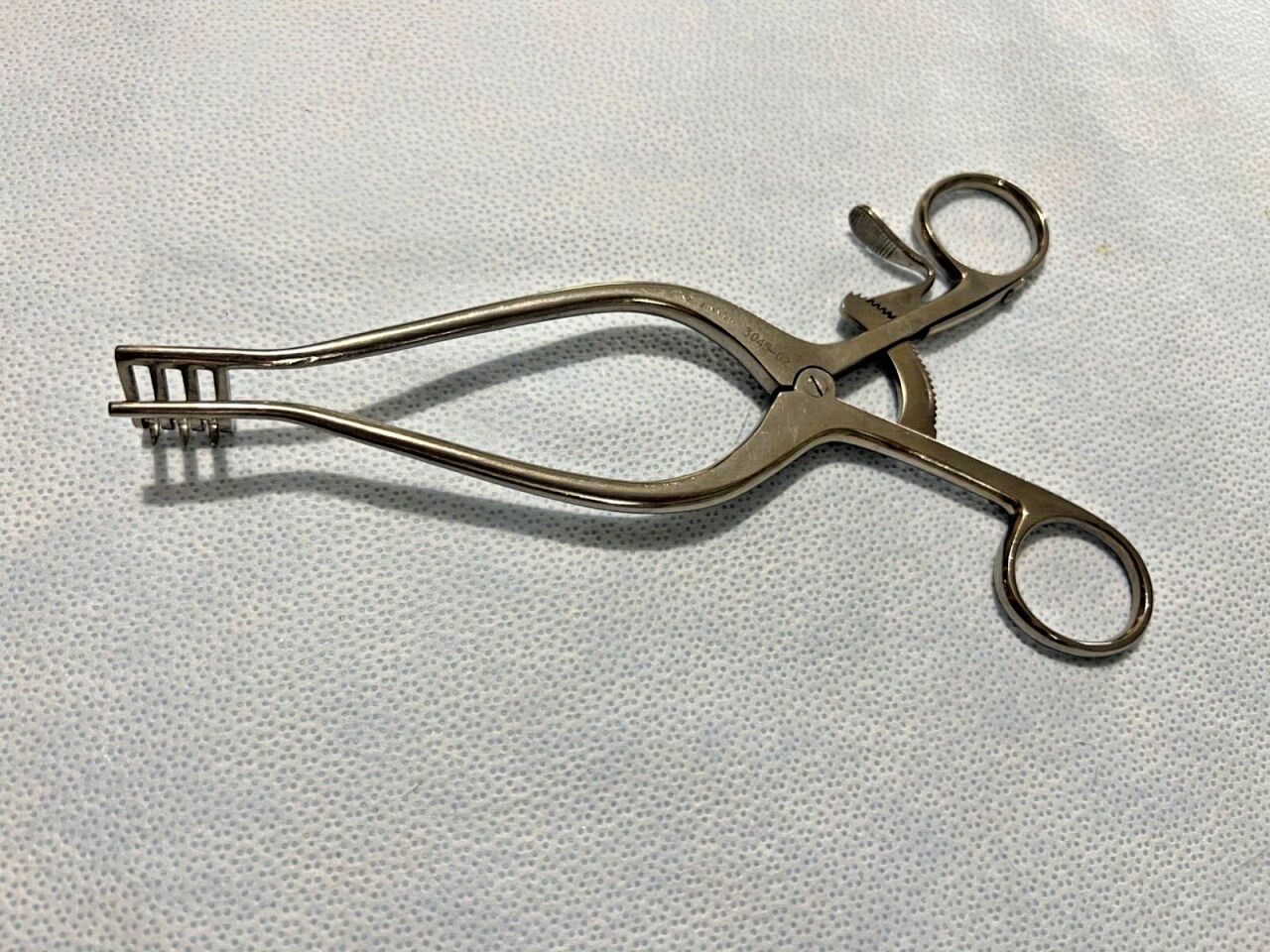 ZIMMER 3045-02 Straight Weitlaner Retractor 3X4 Blunt Prongs 7-1/2" Length