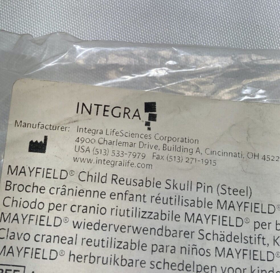 MAYFIELD INTEGRA A-1048 Child Reusable Skull Pin S/S Neurology — photo 3