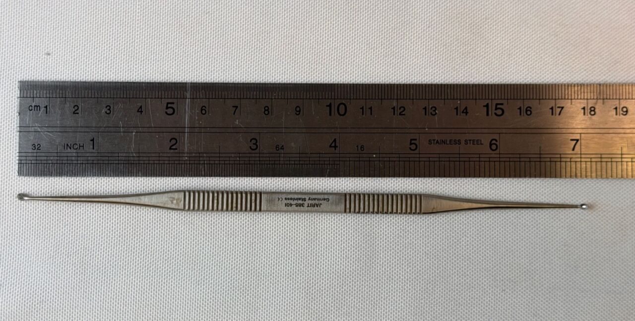 JARIT 385-401 House Curette Dual Ended Strong Angle 7" ENT Otolaryngology — photo 8