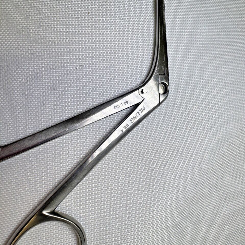 PILLING 50-5400 Straight Jackson Alligator Grasping Forceps 3.8mm x 23cm Jaw ENT — photo 5