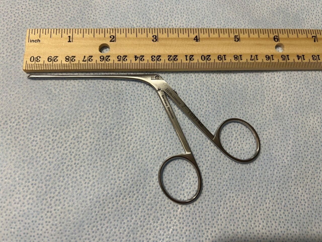 MILLENNIUM 2-169148 Surgical Alligator Nasal Forceps Serrated Curved Right — photo 7