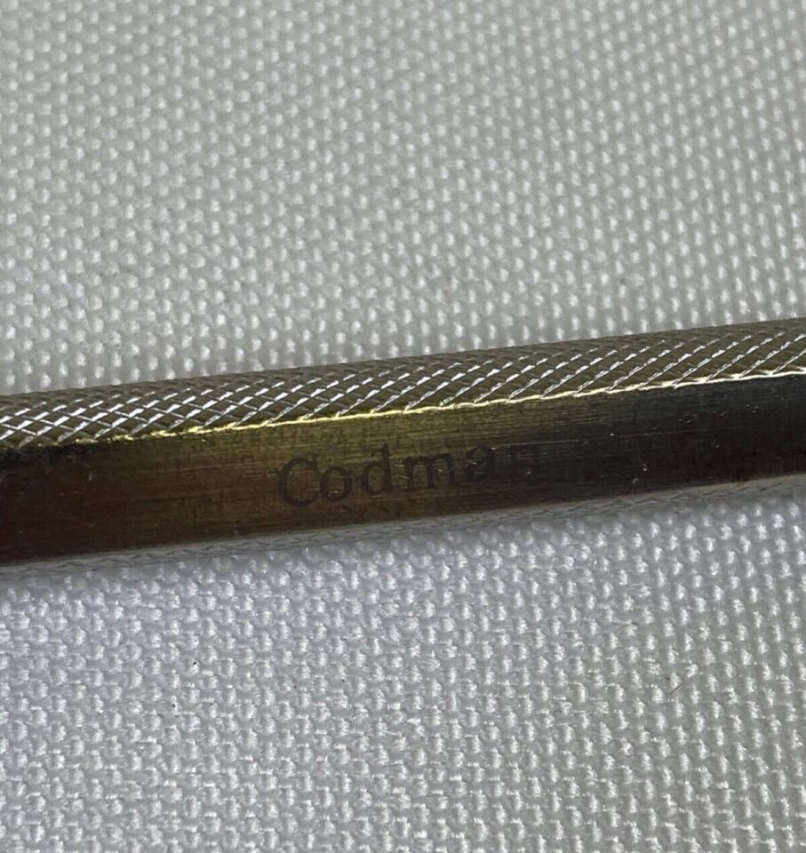 CODMAN 10" Bayonet Curette 5mm Wide 45deg Angled Right Neuro — photo 2